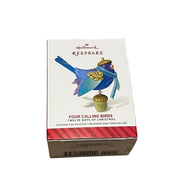 Hallmark 2014 Twelve Days of Christmas 4 Calling Birds Ornament - Picture 1 of 5